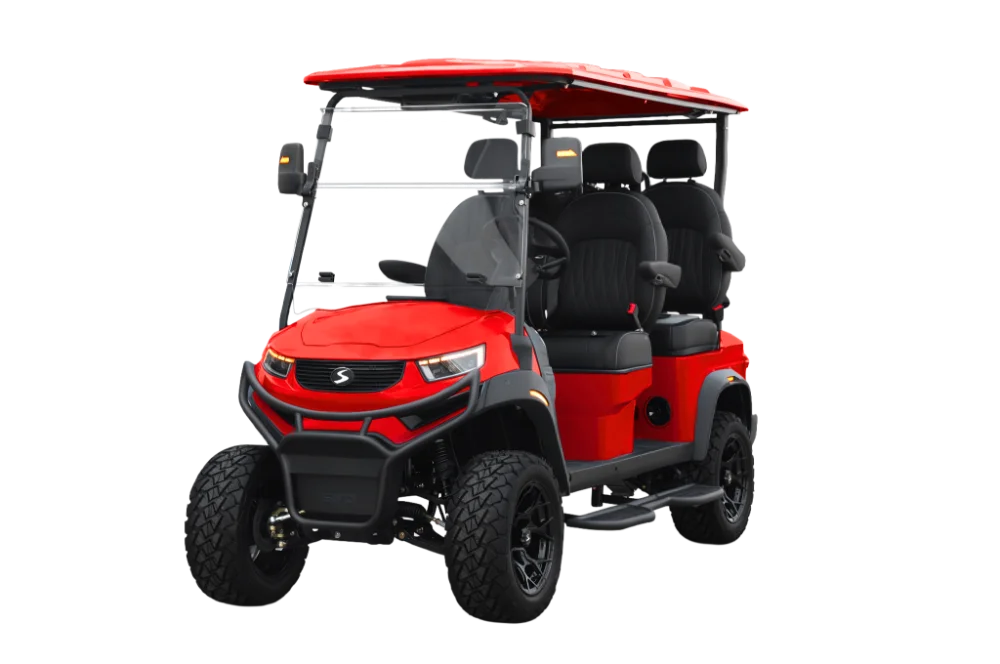 Sivo Red Lifted Golf Cart